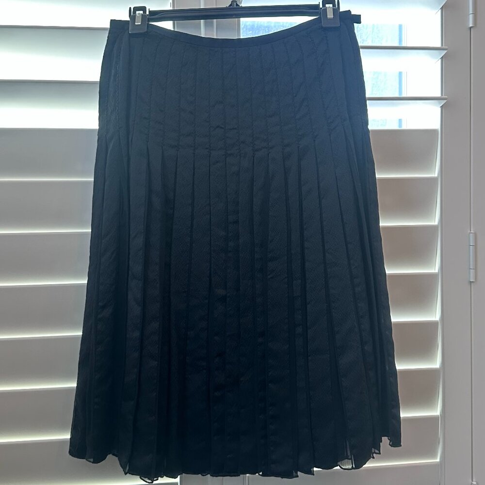 Vintage Pleated Silk Skirt (0)